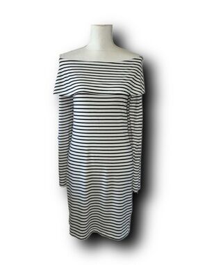 ASOS Bardot Bodycon Black & White Mini Dress Minimalist Vibes